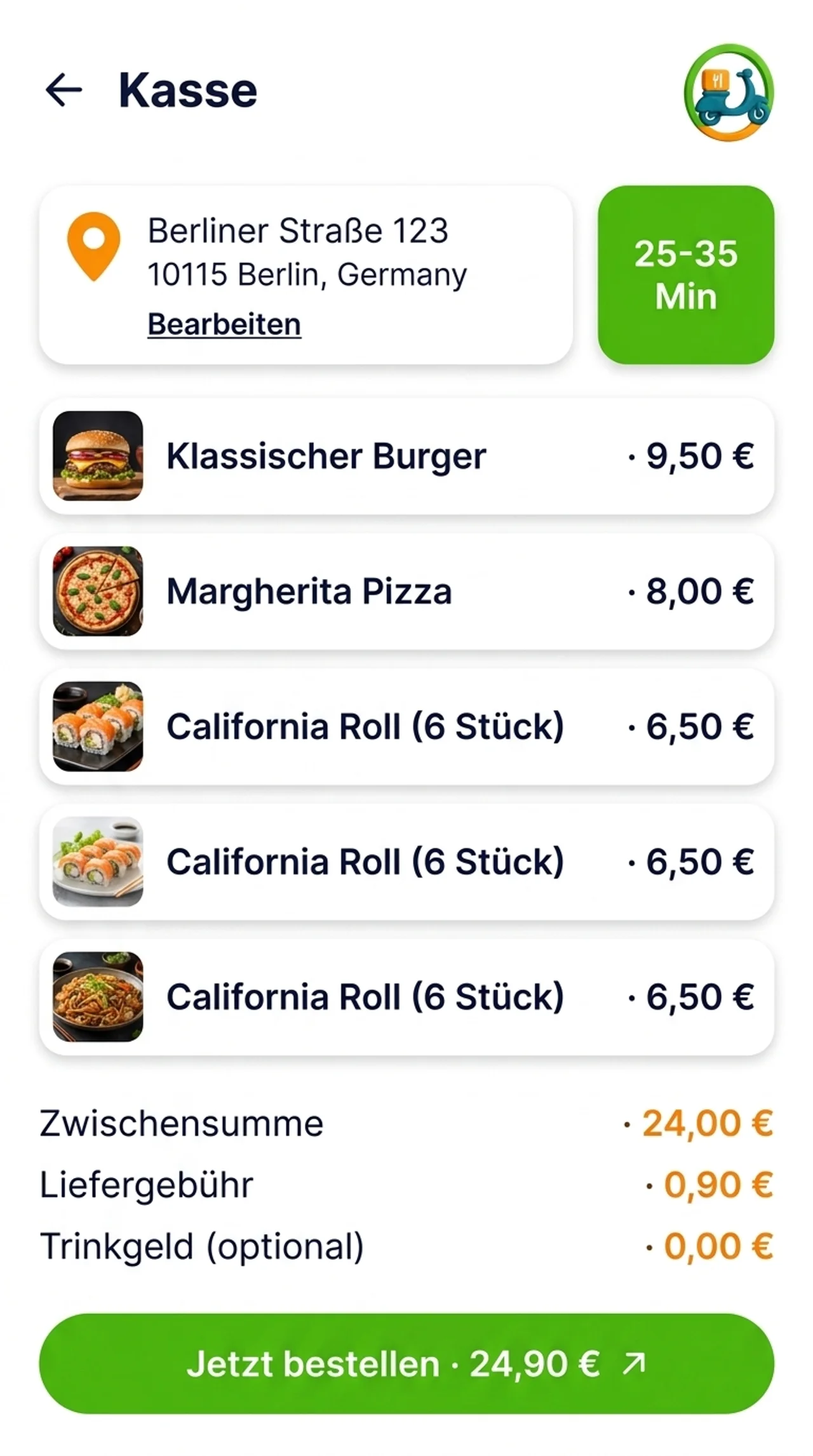 B2Bite App – Bestellung & Lieferung